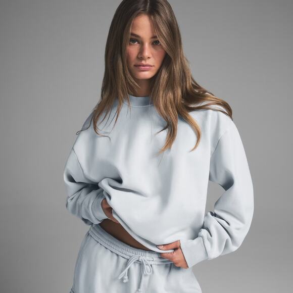 NWT Skims Boyfriend Fleece Crewneck - Picture 1 of 6